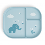 Done by Deer Δίσκος Από Πλαστικό Με Χωρίσματα Elphee Blue BR79543