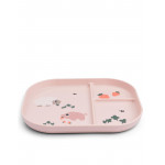 Done by Deer Δίσκος Από Πλαστικό Με Χωρίσματα Tiny Farm Powder BR79544