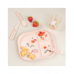 Done by Deer Δίσκος Από Πλαστικό Με Χωρίσματα Tiny Farm Powder BR79544