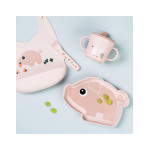 Done by Deer Πιάτο Από Σιλικόνη stick&stay pigee powder BR79546