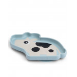 Done by Deer Πιάτο Από Σιλικόνη stick&stay Dotti Blue BR79547