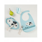 Done by Deer Πιάτο Από Σιλικόνη stick&stay Dotti Blue BR79547