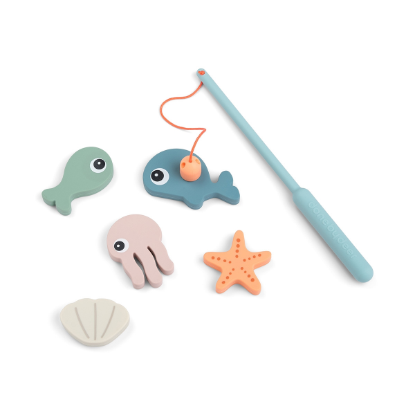 Done by Deer Παιχνίδι δραστηριότητας  bath fishing toy sea friends colour mix +2Ετών 6 τμχ BR79565