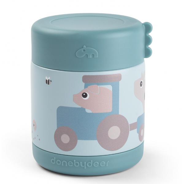 Done by Deer Ισοθερμικο Δοχείο Φαγητού 300ml Tiny Farm Blue BR79652