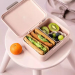 Done by Deer Πλαστικό Παιδικό Δοχείο Φαγητού Ροζ BR79656