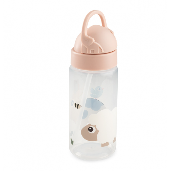 Done by Deer Παγουρι Με καλαμάκι Σιλικόνης Tiny Farm Powder 350ml BR79975