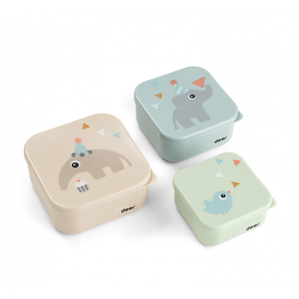 Done by Deer Snack Box Σετ 3 τμχ Celebration Colour 240ml 370ml 540ml BR79986