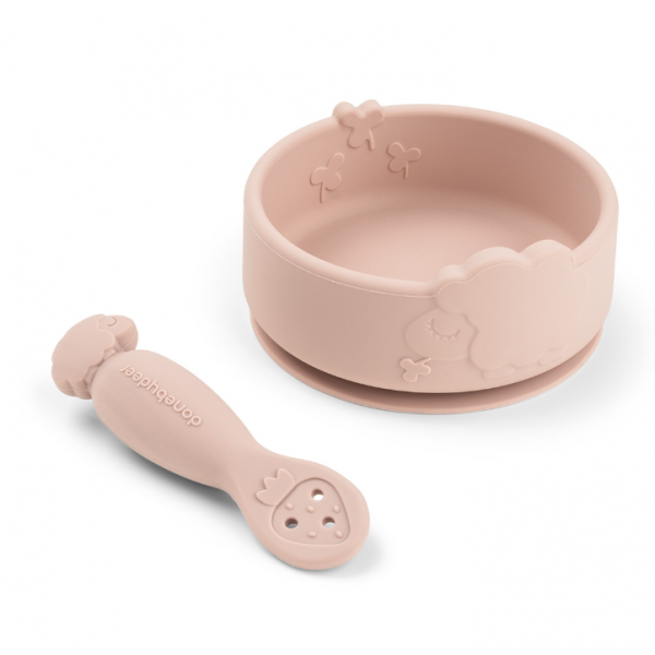 Done by Deer Σετ Φαγητού Με Αντιολισθητική Βάση Stick & Stay Sheepy Powder 260ml BR90001