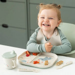 Done by Deer Δίσκος Από Πλαστικό Με Χωρίσματα Celebration Sand BR90006