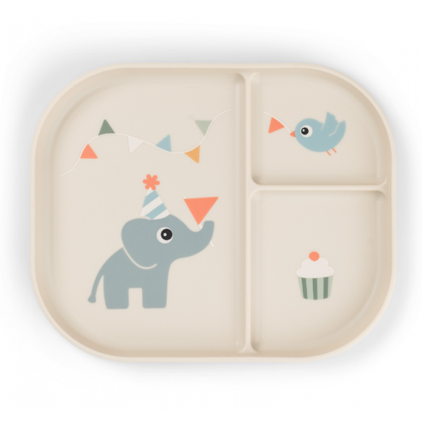 Done by Deer Δίσκος Από Πλαστικό Με Χωρίσματα Celebration Sand BR90006