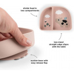 Done by Deer Δίσκος Από Πλαστικό Με Χωρίσματα Tiny Farm Powder BR90007