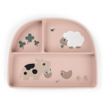 Done by Deer Δίσκος Από Πλαστικό Με Χωρίσματα Tiny Farm Powder BR90007