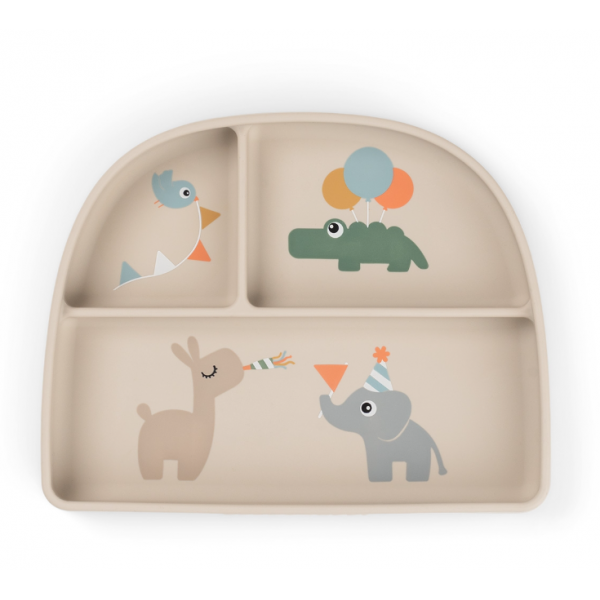 Done by Deer Δίσκος Από Πλαστικό Με Χωρίσματα Celebration Sand BR90010