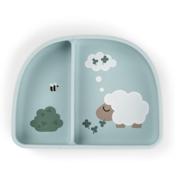 Done by Deer Μπωλ Από Σιλικόνη Με Χωρίσματα Blue BR90017