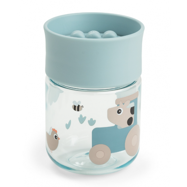 Done by Deer Εκπαιδευτικό Ποτήρι 360° Tiny Farm Βlue 260ml BR90020