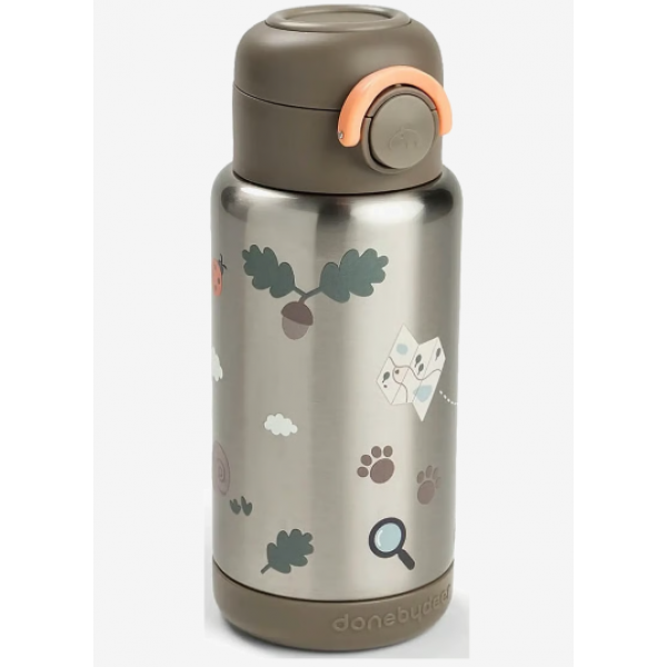 Done by Deer Ισοθερμικό Παγούρι με Καλαμάκι Tiny Farm Sand 340 ml BR90121