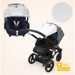 Dooky Ηλιοπροστασία καροτσιού UPF50+ Γκρι DK-126701