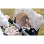 Dooky κάλυμμα για κάθισμα αυτοκινήτου (αυγό) 0+ Romantic Leaves Μπεζ DK-126833