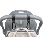 Dooky Σετ 2 μικροί γάντζοι καροτσιού Black DK-5027001