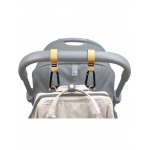 Dooky Γάντζος καροτσιού 2 τμχ Καφέ DK-5027002