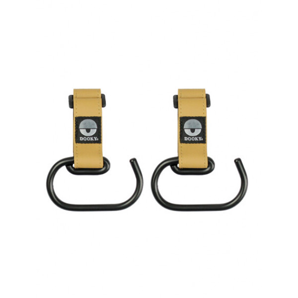 Dooky Σετ 2 μεγάλοι γάντζοι καροτσιού Brown DK-5027012
