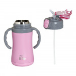 eco life Aνταλλακτικό Πώμα για Kids Thermos Ροζ 300ml 5208009000303