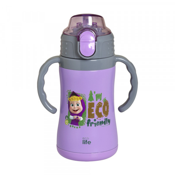 eco life Θερμός 300ml Kids 'Masha -Eco Friendly' (lilac) 5208009003922