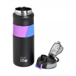 eco life Θερμός 500ml Με Λαβή Σιλικόνης Black 5208009005094 eco life Θερμός 500ml Με Λαβή Σιλικόνης Black 5208009005094