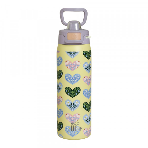 eco life Θερμός 650ml Blossom Hearts 5208009005155