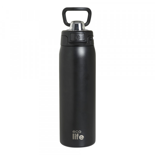 eco life Θερμός 650ml Deep Black 5208009005186