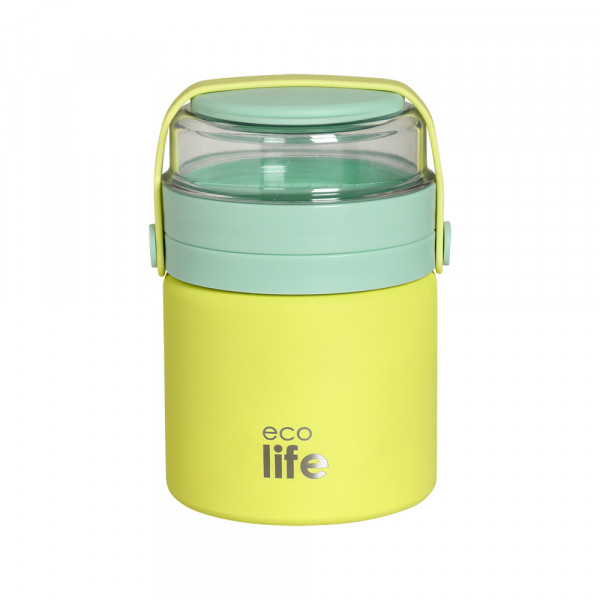 eco life Θερμός Food Jar 450ml Yellow  5208009005056