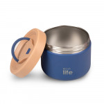eco life Στρογγυλό Θερμός Φαγητού 650ml Μπλε 5208009004950