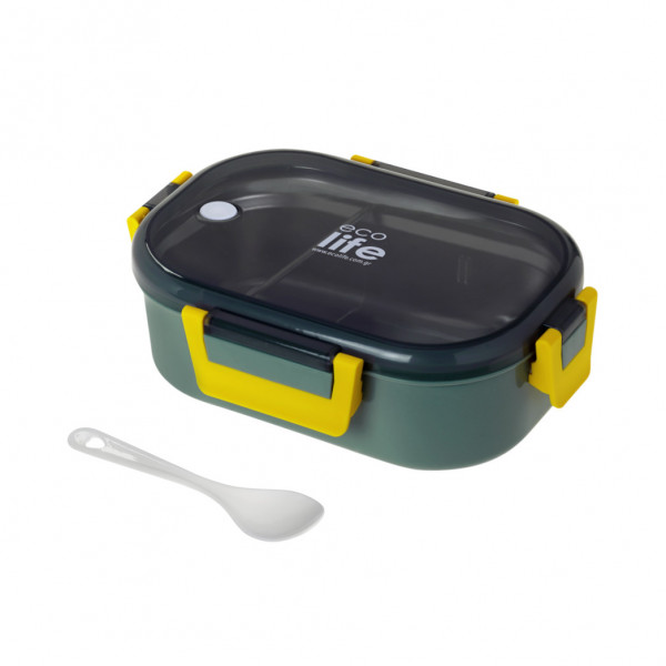 eco life Φαγητοδοχείο Forest Green 900ml Με Χώρισμα 5208009002307