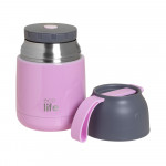 eco life Θερμός Φαγητού 450ml Baby Pink 5208009000372