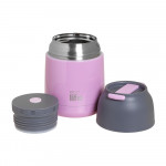 eco life Θερμός Φαγητού 450ml Baby Pink 5208009000372