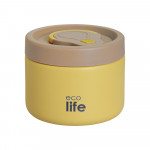 eco life Στρογγυλό Θερμός Φαγητού 650ml Κίτρινο 5208009003601 eco life Στρογγυλό Θερμός Φαγητού 650ml Κίτρινο 5208009003601