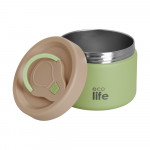 eco life Στρογγυλό Θερμός Φαγητού 650ml Πράσινο 5208009003618