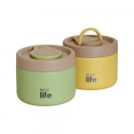 eco life Στρογγυλό Θερμός Φαγητού 650ml Πράσινο 5208009003618