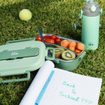 eco life Φαγητοδοχείο 1Lt  3 Θέσεων Πράσινο 5208009003199