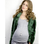 Proud Mama Μενταγιόν Εγκυμοσύνης Ροζ Χρυσό Πατουσάκια PM-397