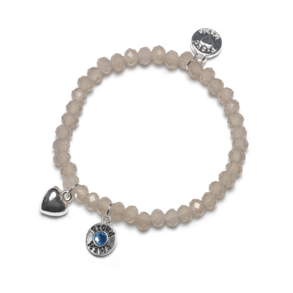 Proud Mama Βραχιόλι Charm Crystal Blue PM-382