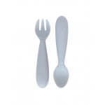Ezpz Εκπαιδευτικό κουτάλι και πιρούνι 12+ μηνών Mini Utensils - Pewter MU-P421U Ezpz Εκπαιδευτικό κουτάλι και πιρούνι 12+ μηνών Mini Utensils - Pewter MU-P421U