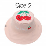 FlapJackKids Καπέλο Διπλής Όψης UPF 50+ Cat/Cherry (Cotton) FJKSH820