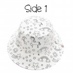 FlapJackKids Kids’ Colouring Sun Hat Large 4-6year Unicorn – FJKCS905L