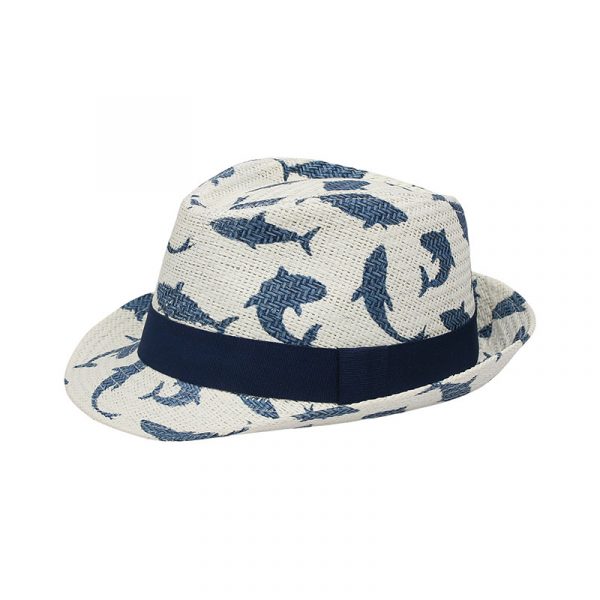 FlapJackKids Ψάθινο Καπέλο UPF 50+ – Shark FJKFD851