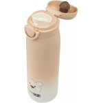 FreeON Θερμός Μπουκάλι Ανοξείδωτο 2 σε 1 480ml Bear Beige 380708