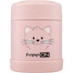 FreeOn Ανοξείδωτο Θερμός Φαγητού 350ml Kitty Pink 380722