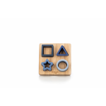 Free2Play Σχήματα Σιλικόνης Σε Ξύλινη Βάση Μπλε 0m+ 46200