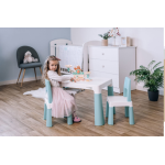 FreeOn Παιδικό Τραπεζάκι Με 2 Καρέκλες Neo white/mint 46637