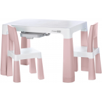 FreeOn Παιδικό Τραπεζάκι Με 2 Καρέκλες Neo white/pink 46644